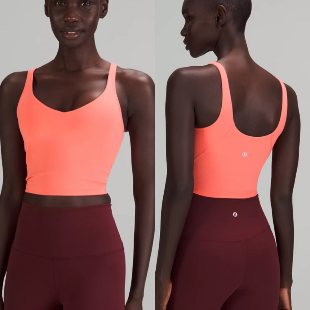 Lululemon Align Cropped Tank Top - Raspberry Cream